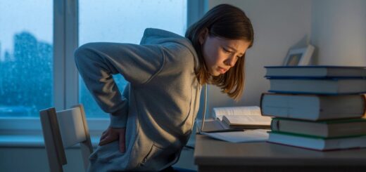 Młodzież cierpi na dolegliwości kręgosłupa