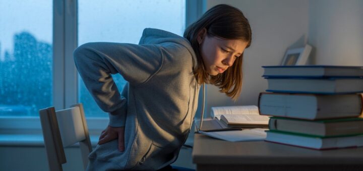 Młodzież cierpi na dolegliwości kręgosłupa